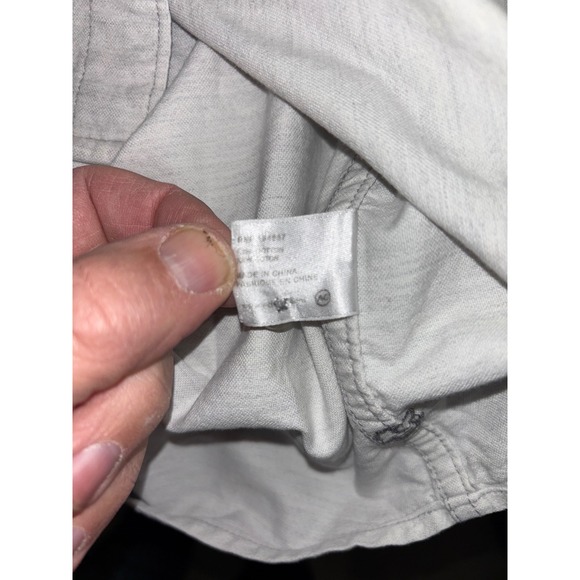 AG Adriano Goldschmied Mens Grey Heathered Flannel Plaid Lined Shirt Size Medium - Picture 13 of 14